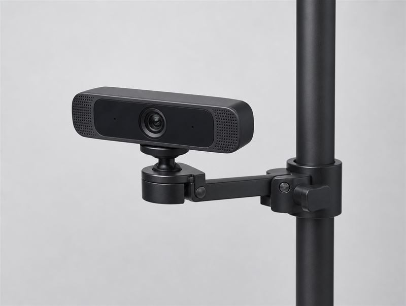 4K webcam + arm mount